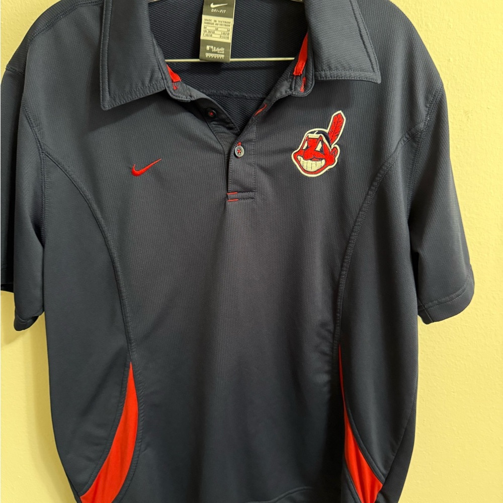 Nike Dri-FIT Navy Cleveland Indians polo shirt